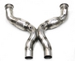 2014 5.8L Mustang GT500 3" X-Pipe with Cats Polished 304 Stainless Steel